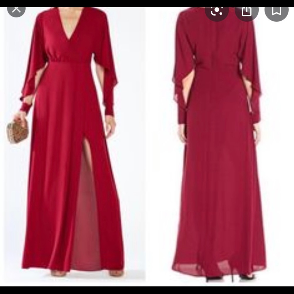 BCBG Doran dark red gown